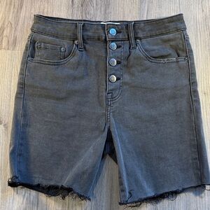 Pistola Faded Black Denim Shorts